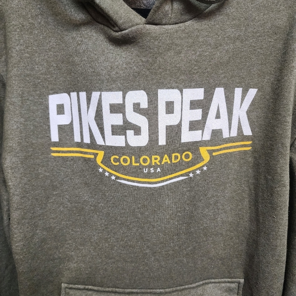 Good Land Supply Co Pikes Peak Colorado Hoodie Sweatshirt 2XL USA Graphic - Picture 2 of 5